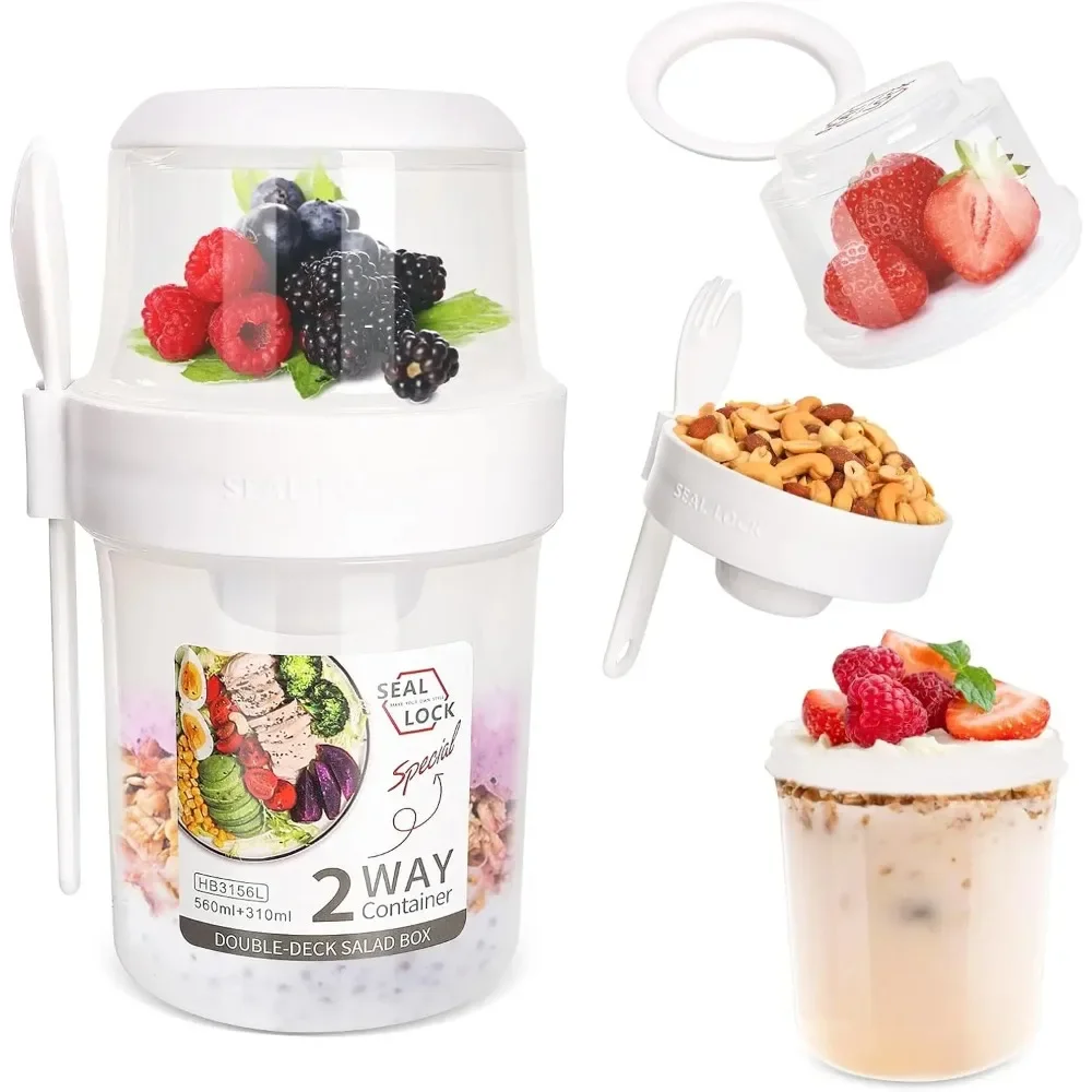 Salad Cup Breakfast Cups Porta - đánh giá và giá Food Storage Containers Plastic Box