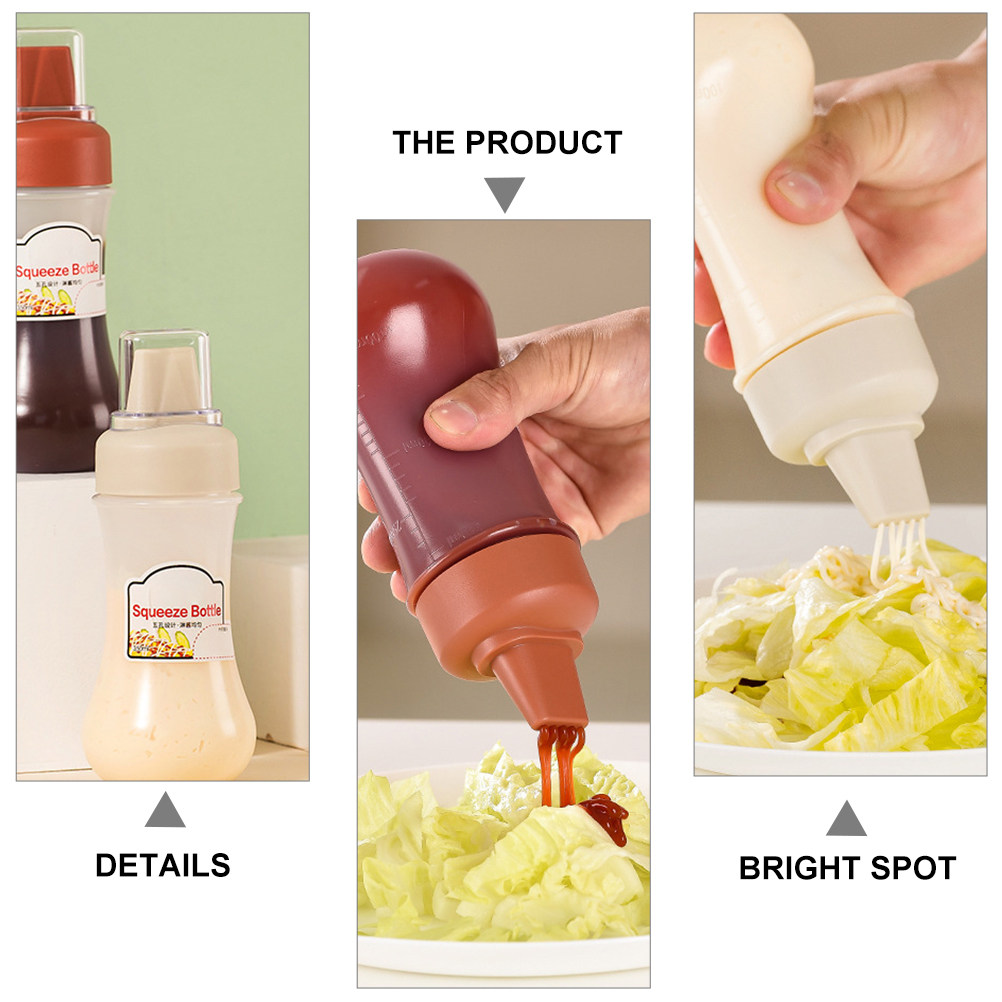 3Pcs Squeeze Bottles Transpare - đánh giá và giá Condiment Squeeze Bottle
