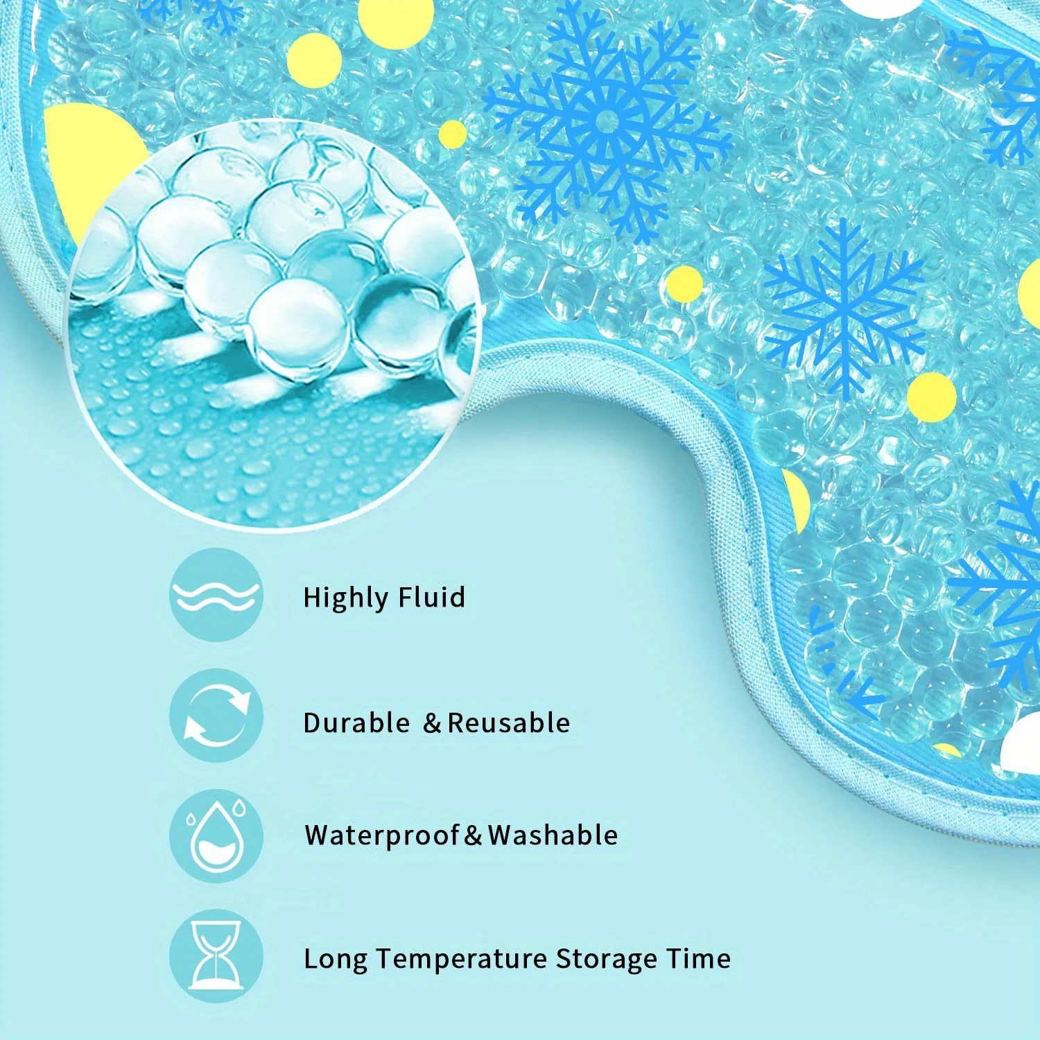 Cooling Eye Mask with Gel Bead - đánh giá và giá Cold Pack Ice Gel