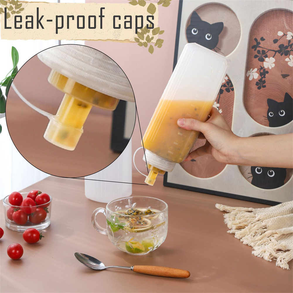 1pack 800/1000ml Plastic Squee - đánh giá và giá Condiment Squeeze Bottle