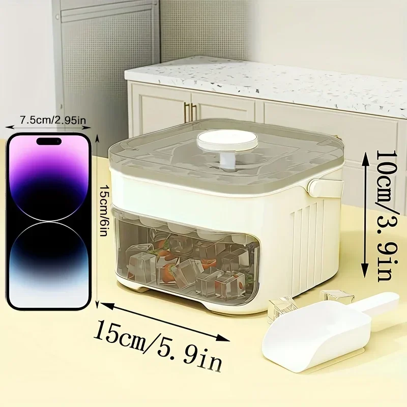 Cube Ice Maker with Easy Press - đánh giá và giá Food Storage Box Set