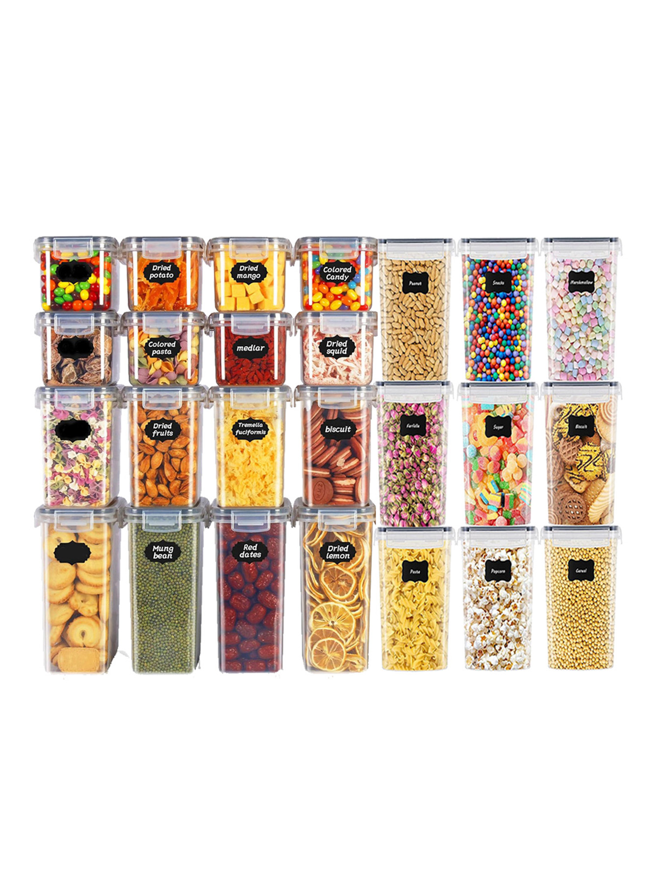 48pcs, Sealed Food Storage Con - đánh giá và giá Food Storage Bins