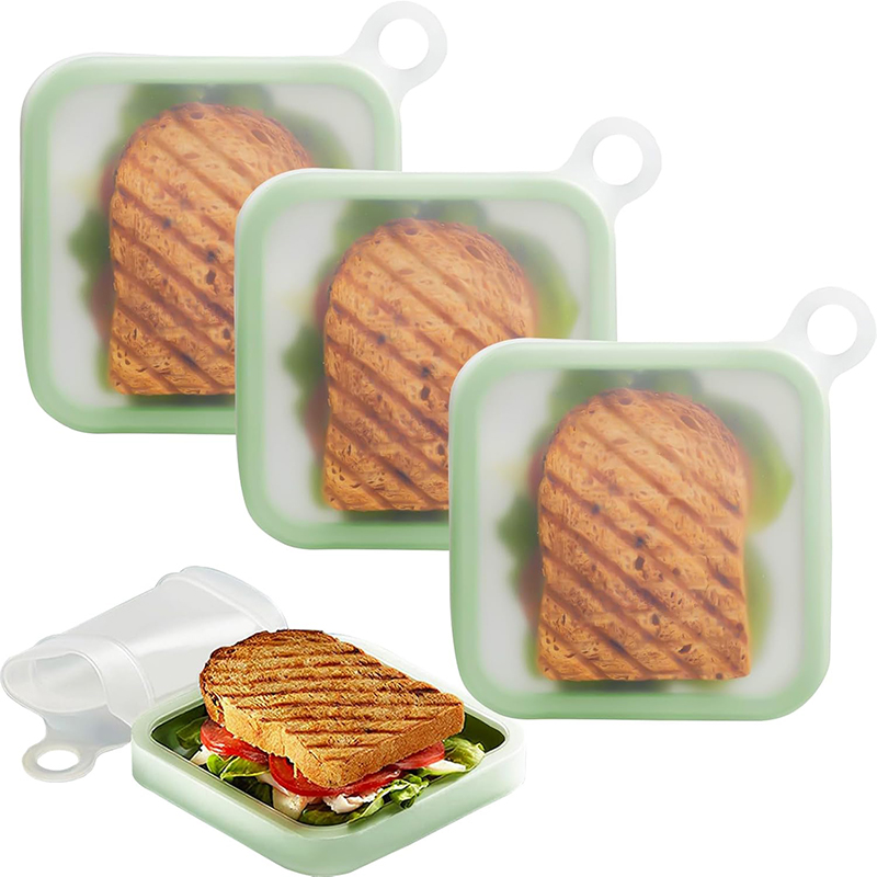 Silicone Sandwich Toast Bento  - đánh giá và giá Food Storage Keep Warm