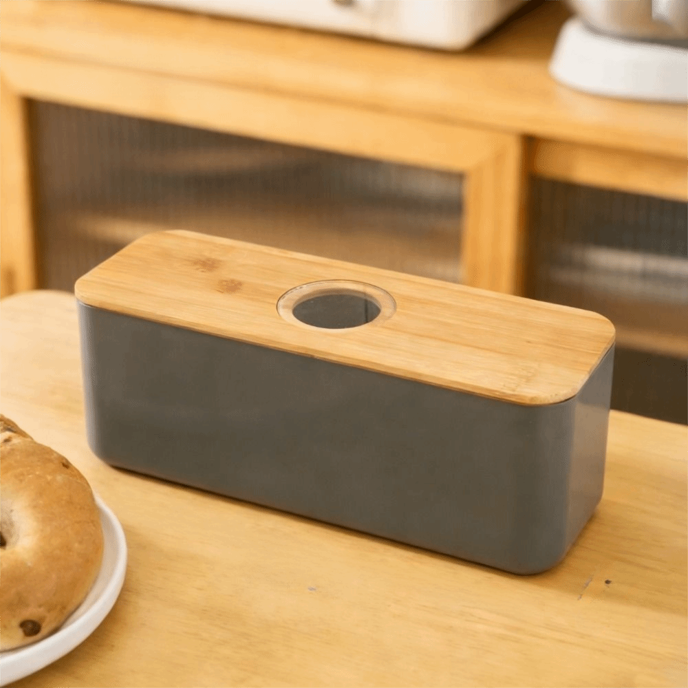 Cutting Board Lid Bread Box Wi - đánh giá và giá Bread Box Bamboo
